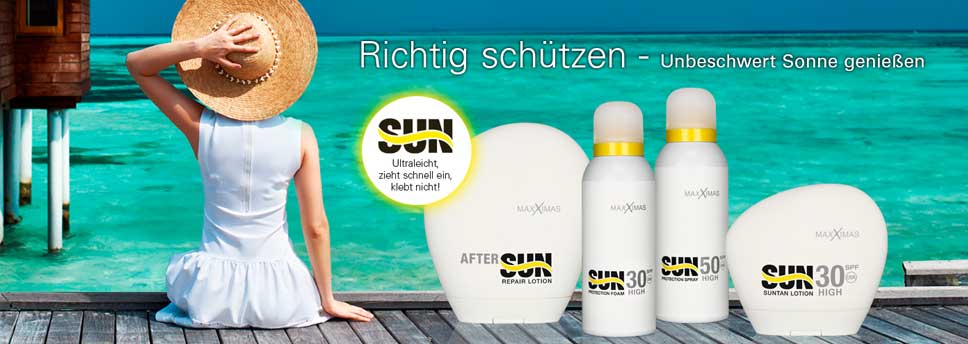 Sonnenschutz-Produkte zum genießen der Sonne im Urlaub